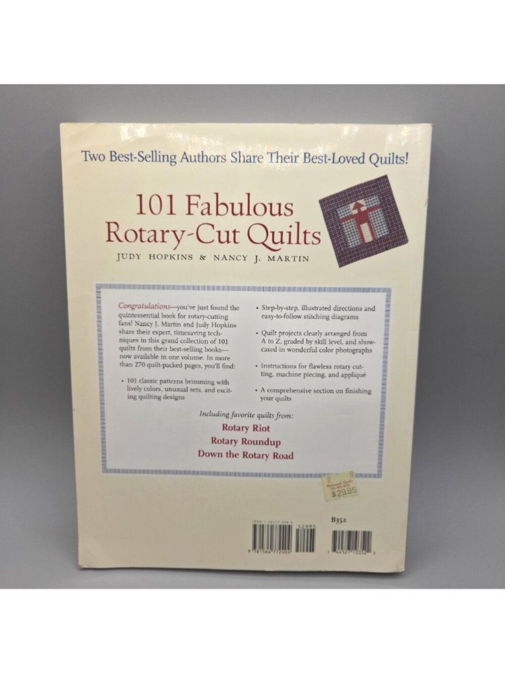 101 Fabulous Rotary-Cut Quilts Book By Judy Hopkins & Nancy J Martin Softcover - Picture 11 of 12